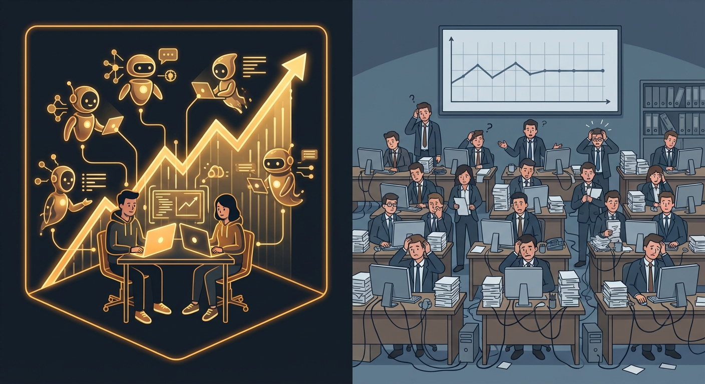 The AI Agency Model: 2 humans + AI agents vs a 20-person consultancy