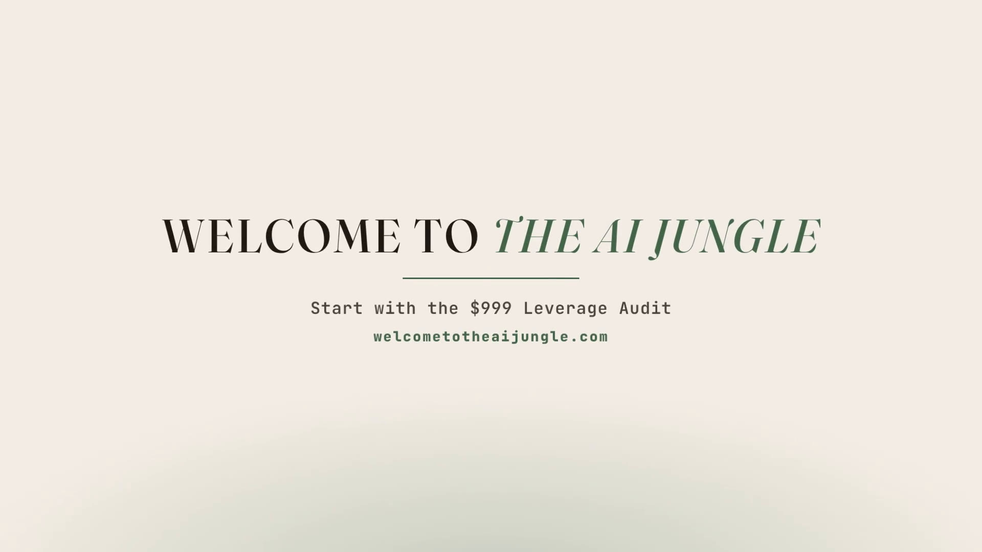 AI Jungle : Grow without hiring